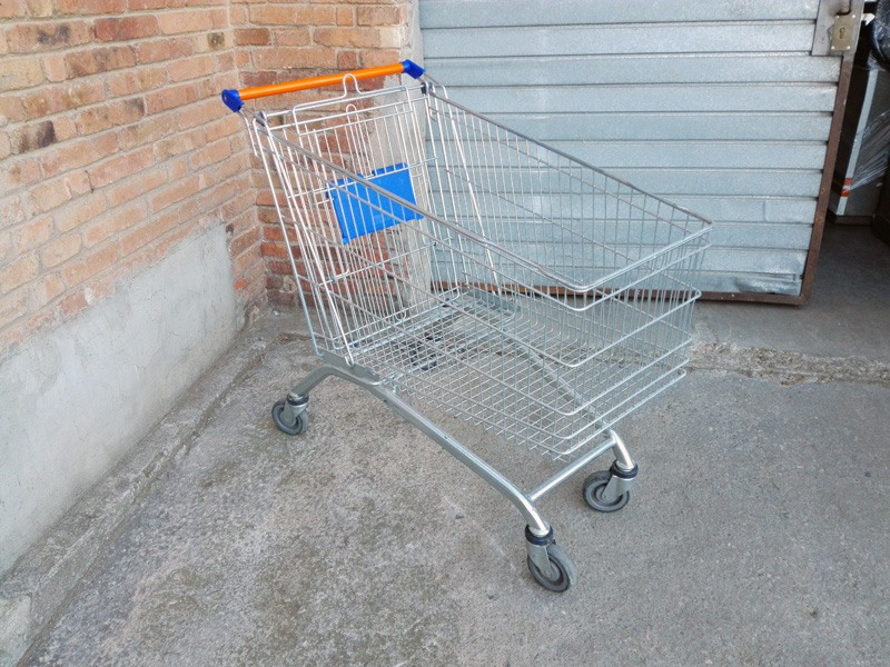 carro supermercado 4ruedas metal plastico 43u